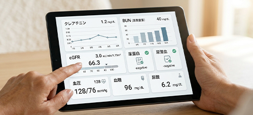 検査結果を確認します